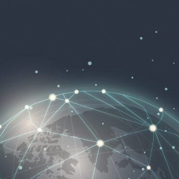 Worldwide connection blue background illustration vector